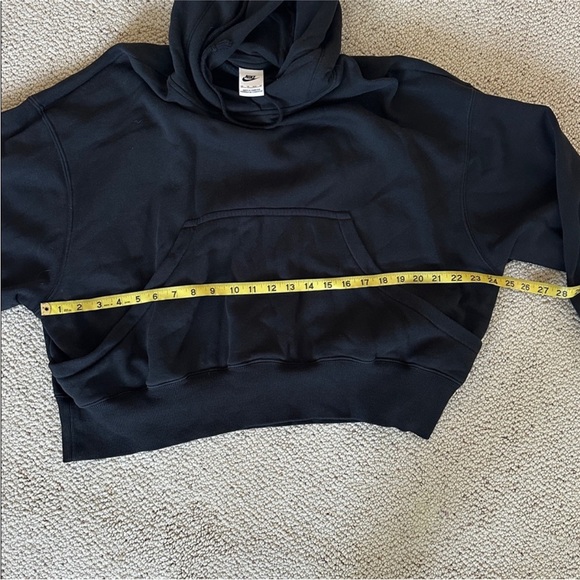 Nike Black Hoodie with White Logo - Picture 3 of 6